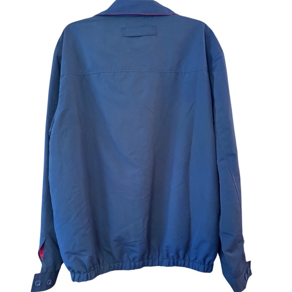 U.S. Polo Assn. Men’s XL Navy Windbreaker Jacket Red Lining Vintage Style - Picture 4 of 4